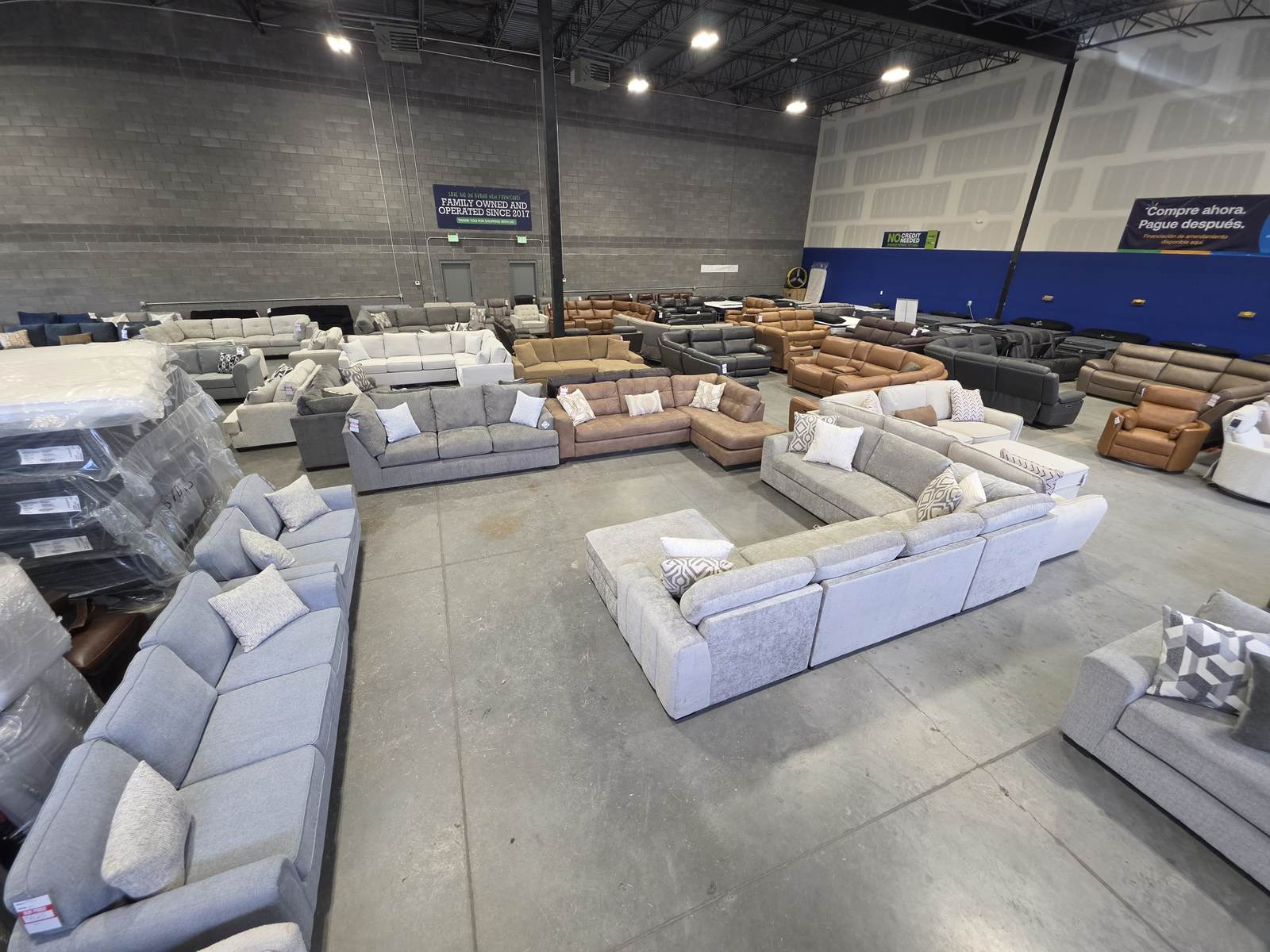 Living room furniture in stock at BoxDrop Utah County 1